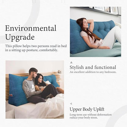 14 lbs Thickened Headboard Pillow Wedge Pillow Headboard Reading Pillow Bed - Image 5