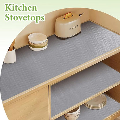 Shelf Liners for Kitchen Cabinets 12in x 20FT Non Adhesive Drawer Liner Grey - Image 7