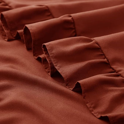 KKJIAF Ruffle Pillow Cases King Size Set of 2, Ruffled Pillow Covers - Image 6