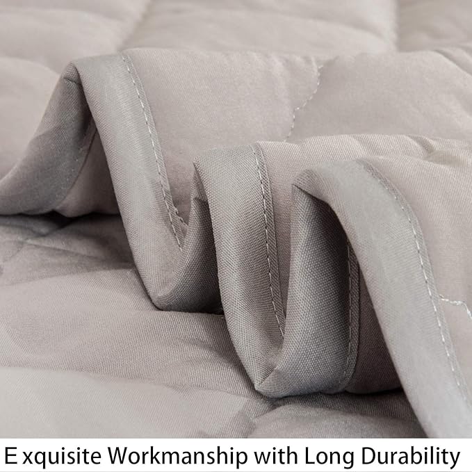 NTBAY Down Alternative Oversized Toddler Comforter, Super Soft and Warm Solid - Image 3