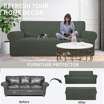 Easy-Going Stretch Oversized Sofa Slipcover 1-Piece Sofa Cover Furniture - Image 4