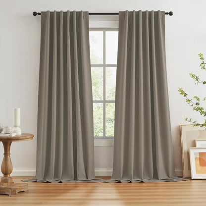 KEQIAOSUOCAI Thermal Blackout Curtains 126 Inches Long by KEQIAOSUOCAI