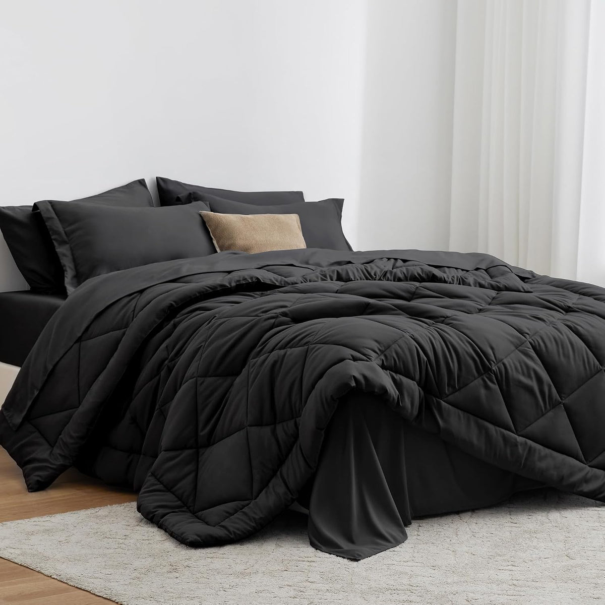 love's cabin king size comforter set, 7 pieces, main product view