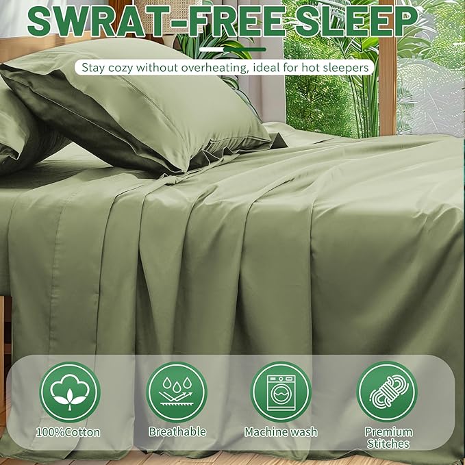 Extra Deep Pocket Queen Sheets 18-24 Inch 1000 Thread Count 100% Egyptian - Image 6