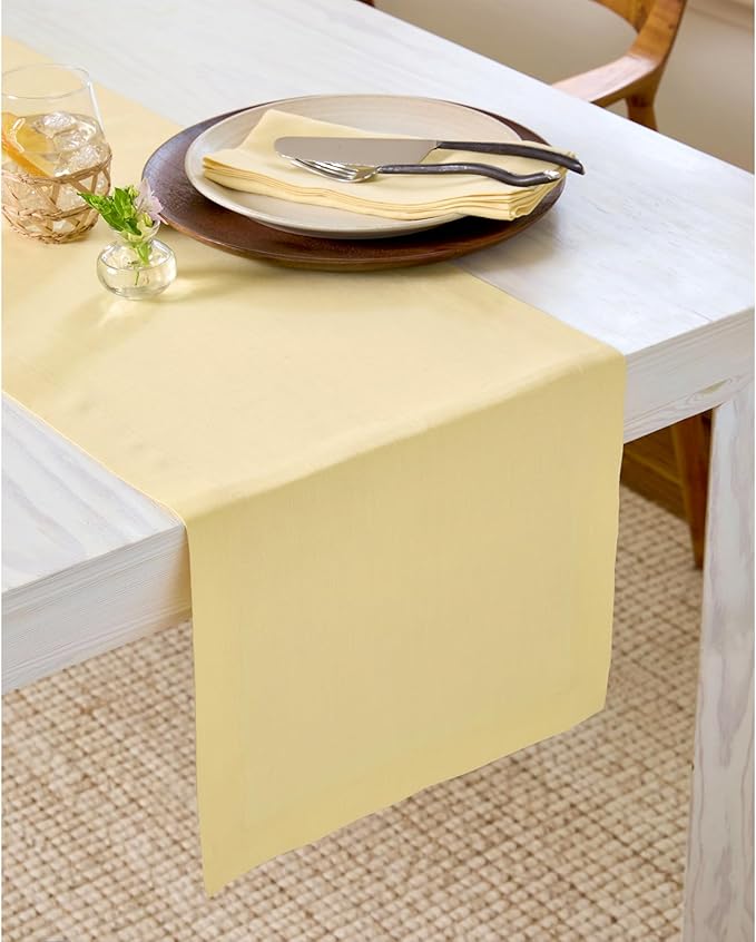 Solino Home Linen Table Runner 36 Inches - Image 2
