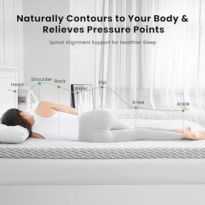 Bamboo Mattress Topper Twin XL Size 2 Inch, Cooling Gel & Bamboo Charcoal - Image 5
