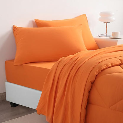 NTBAY Twin Comforter Set with Sheets, 5 Pieces Soft and Breathable Twin Bedding - Image 4