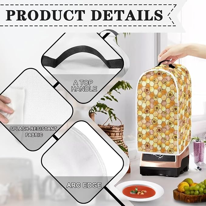 Blender Covers For Kitchen Food Processor Cover Blender Cover Dust Cover Print - Image 4