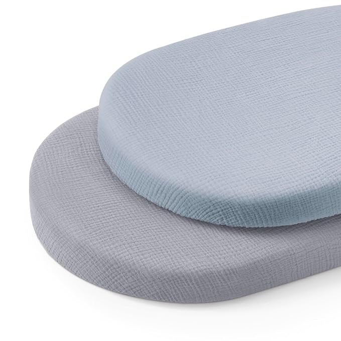 Blissful Diary Muslin Bassinet Sheets by ForEveryBabysBetterLife