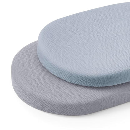 Blissful Diary Muslin Bassinet Sheets by ForEveryBabysBetterLife