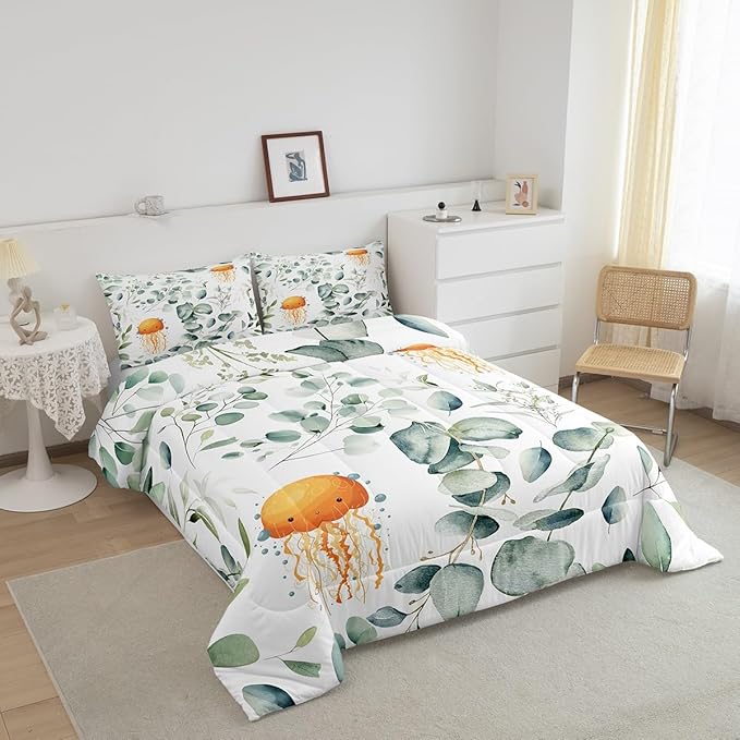 Erosebridal Kawaii Jellyfish Bedding Queen Size - Image 3