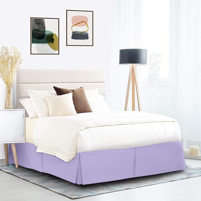 Nestl Lavender Full XL Bed Skirt - Image 9