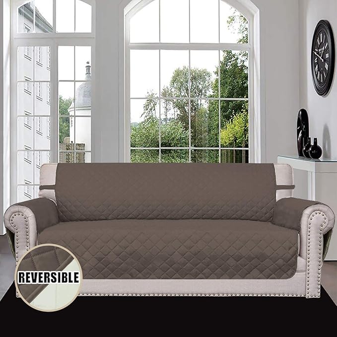 Easy-Going 4 Seater Sofa Slipcover Reversible Sofa Cover Water Resistant Couch - Image 2