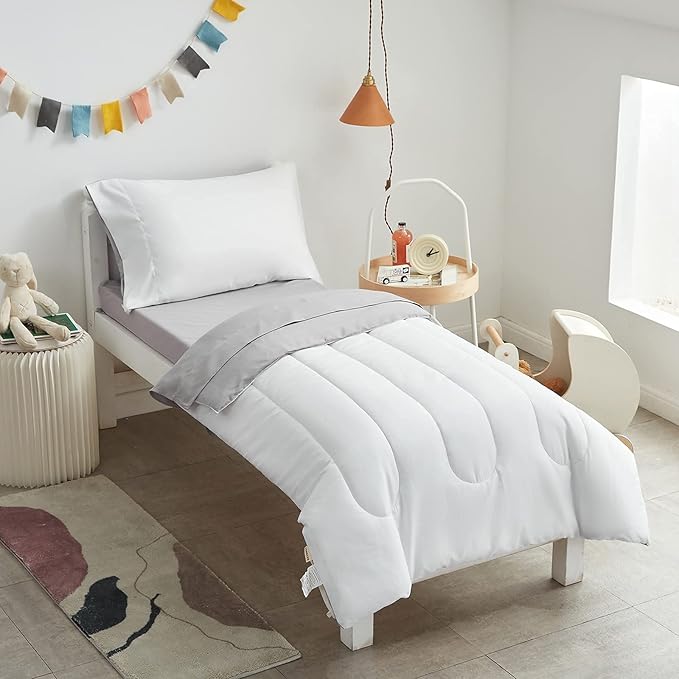 UOZZI BEDDING 4 Pieces Toddler Bedding Set Ultra Soft and Breathable Toddler by Uozzi+Bedding