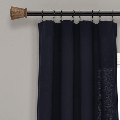 Lush Decor Linen Button Window Curtain Panel, Bedroom & Dining Room - Image 2