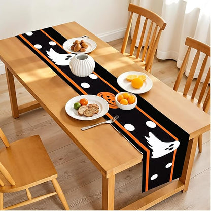 Halloween Table Runner – Black Table Decor by THISFIND