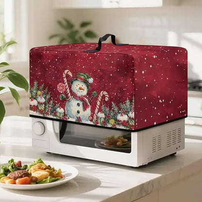 Microwave Oven Dust Cover, Christmas Snowman Heat-Resistant Waterproof - Image 3
