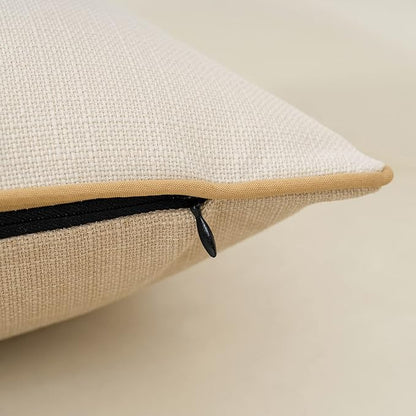 Yangest Patchwork Pillow Cover 12x20 Inch Luxury Cotton and Linen Cushion Cover - Image 4
