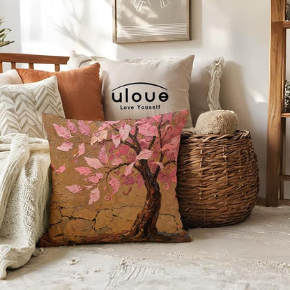 Decorative Throw Pillow Case Oil Painting Square Home Decorative Cushion Cover - Image 3