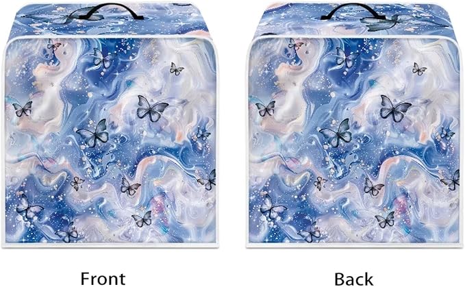Marble Texture Butterfly Pattern Coffee Maker Covers - Image 2