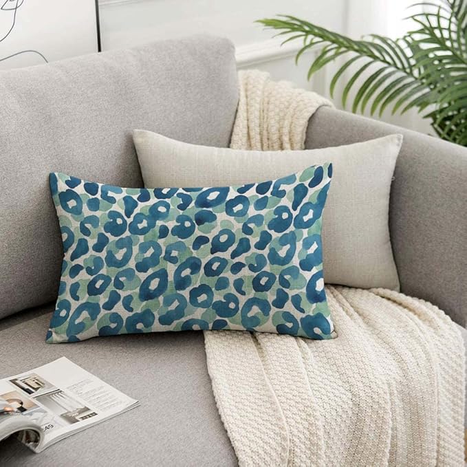 TKS MITLAN Leopard Skin Decorative Pillow Covers Animal Background Watercolor - Image 7