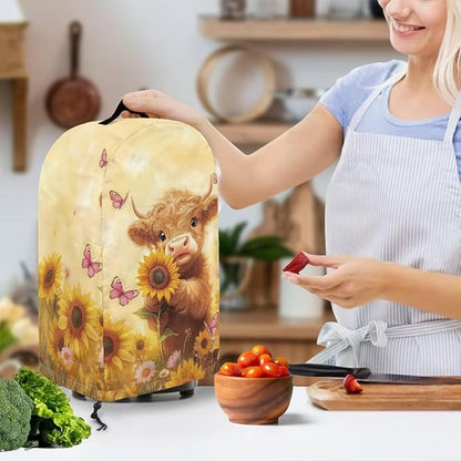 Calf Sunflower Blender Cover Kitchen Coffee Maker Cover Dust Protection Home - Image 3