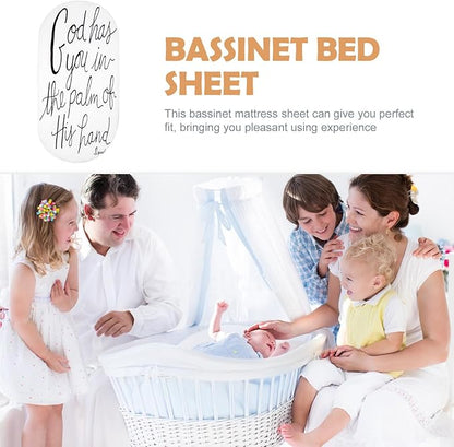 Breathable Elastic Bassinet Mattress Sheet Fitted Knitted Cradle Sheet - Image 9