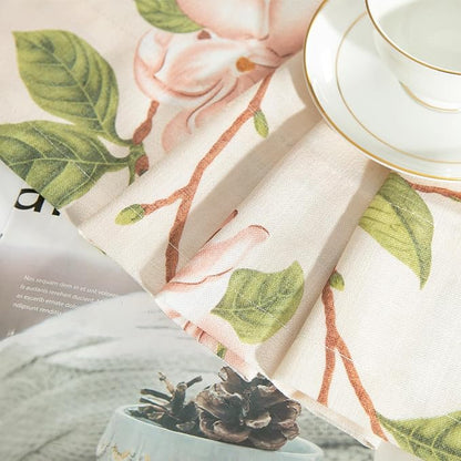 Leeva Pink Floral Printing Kitchen Curtain Valances, Rod Pocket Light Filtering - Image 7