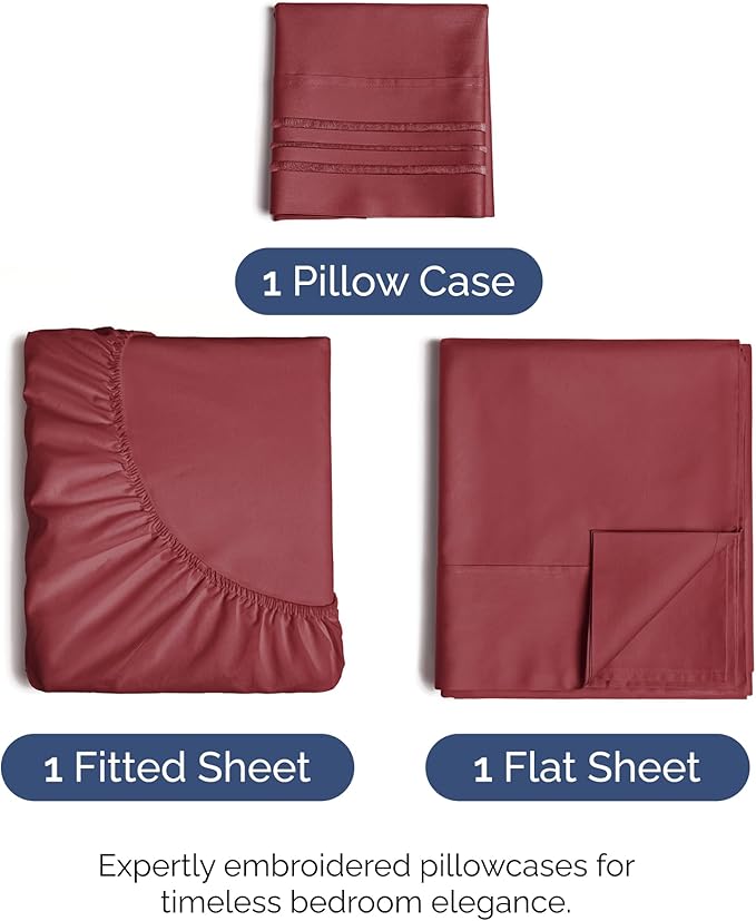 Twin XL Size 3 Piece Sheet Set - Image 2