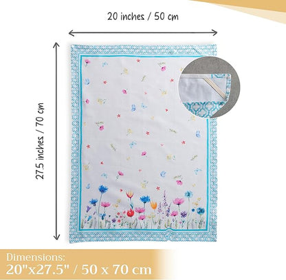 Maison d' Hermine Kitchen Towels Set of 2 100% Cotton 27.50" x 20" Reusable - Image 4