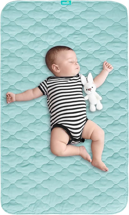 Waterproof Crib Mattress Protector Pad Cover 28" x 52", Anti Slip & Absorbent by Bilobanbabybedding