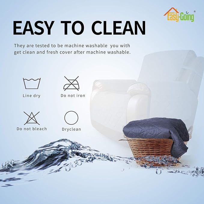 Easy-Going Oversized Recliner Cover Reversible Couch Cover Sofa Cover - Image 6