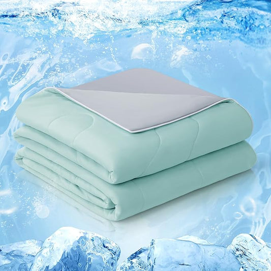 EASELAND Cooling Comforter King, Cold Touch Fabric Absorbs Body Heat, by EASELAND