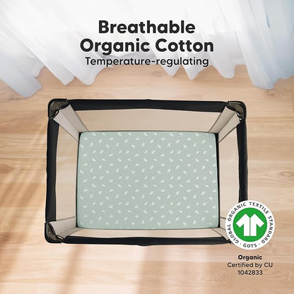 2-Pack Mini Crib Sheets Fitted - Image 2
