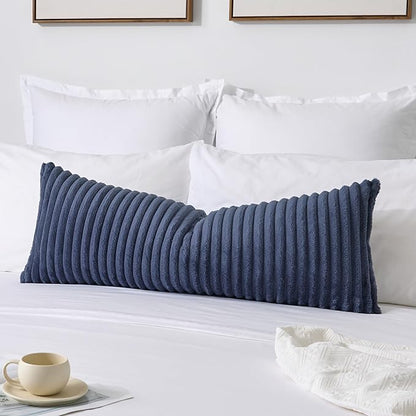 Kevin Textile Soft Plush 14x36 Inch Long Lumbar Pillow Cover 1 Pack, Luxury by KevinTextile