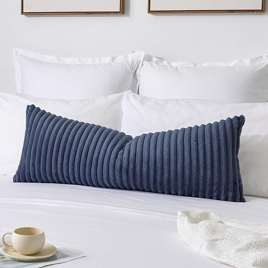 Kevin Textile Soft Plush 14x36 Inch Long Lumbar Pillow Cover 1 Pack, Luxury by KevinTextile