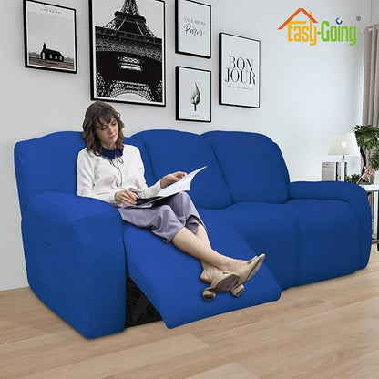 Easy-Going 8 Pieces Recliner Sofa Stretch Sofa Slipcover Sofa Cover Furniture - Image 2