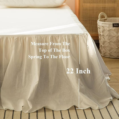 BISELINA French Linen Bed Skirt - Image 4