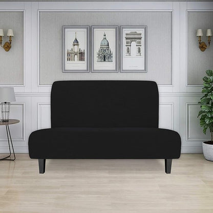 Easy-Going Stretch Futon Slipcover Armless Futon Bed Cover Furniture Protector - Image 2
