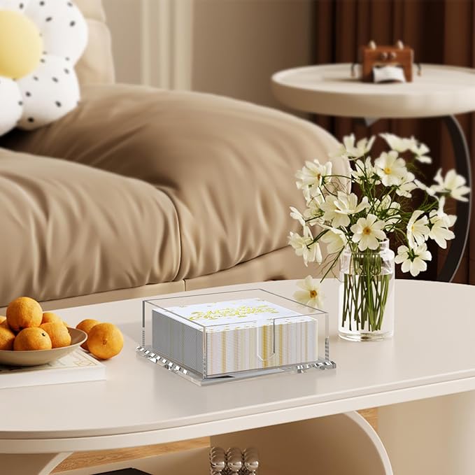 Napkin Holder for Table, Acrylic Napkin Paper Towel Holder for Kitchen - Image 8