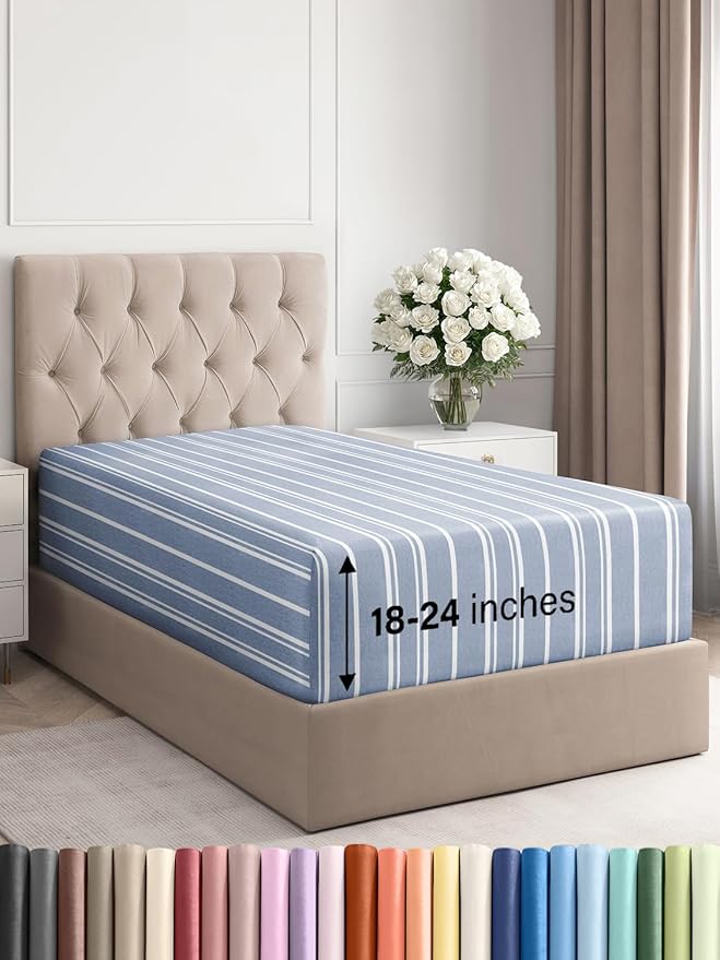 Extra Deep Twin Fitted Sheet by CGKUnlimited