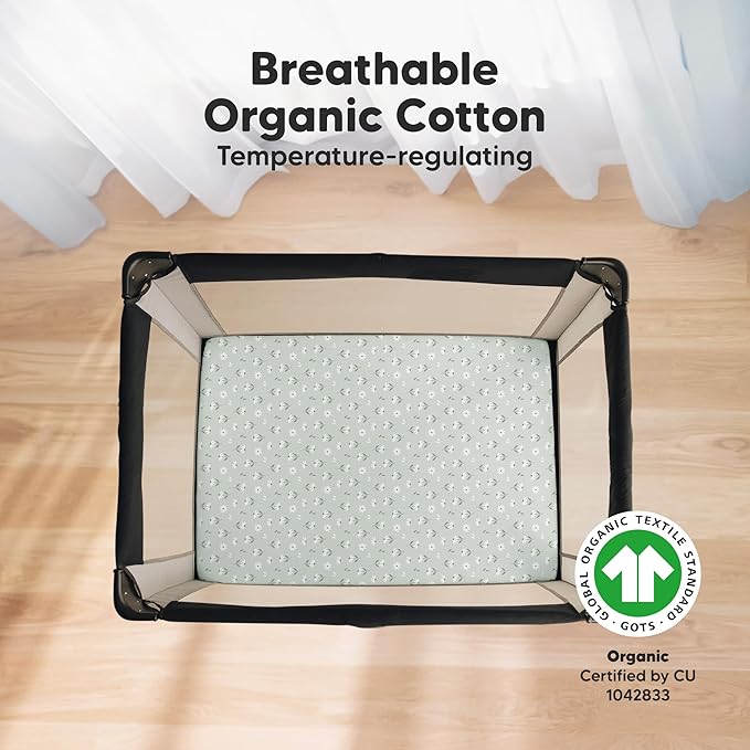 2-Pack Mini Crib Sheets Fitted - Image 2