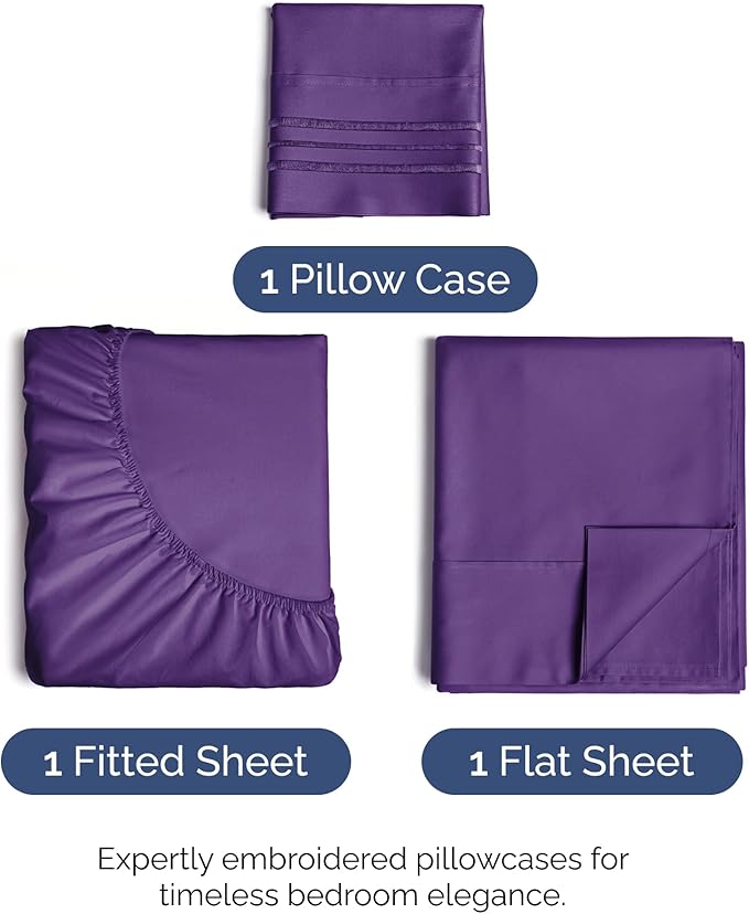 Twin Size 3 Piece Sheet Set - Image 2