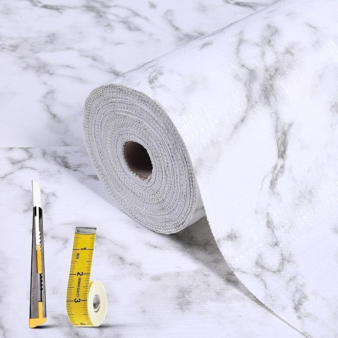 Drawer and Shelf Liner for Kitchen Cabinet: 12 in X 40 Ft Non Slip Waterproof by Kimhan