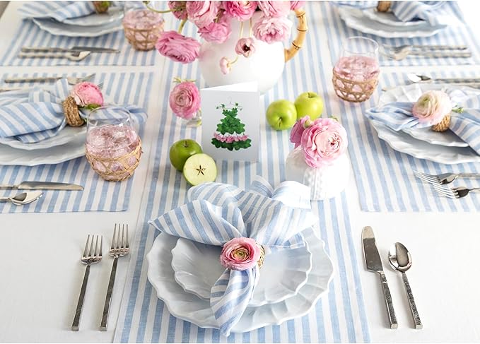 Solino Home Linen Table Runner 120 Inches Long - Image 2