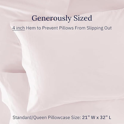 Luxuriously Soft Hotel Quality 600 Thread Count, 100% Cotton Set of 2 Cases - Image 4