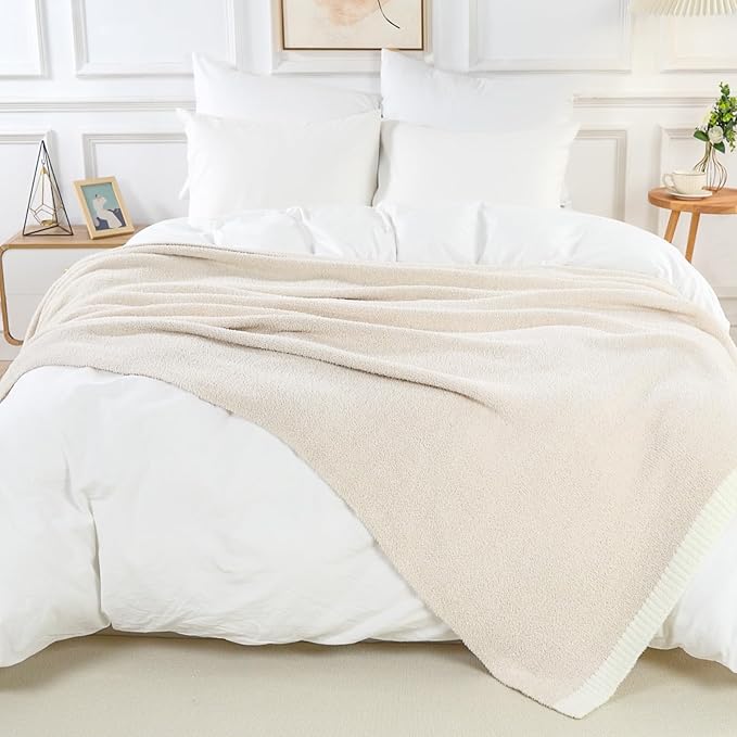 NNEXHOME PRO Soft Blanket for Women, Cozy Blanket Warm Reversible Knit - Image 2