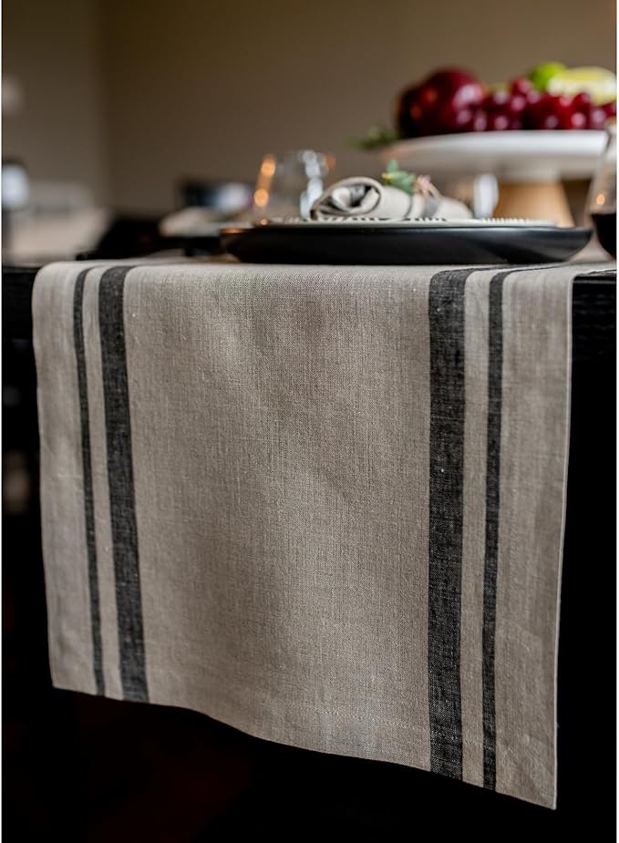 Solino Home Linen Table Runner 90 Inches Long - Image 2