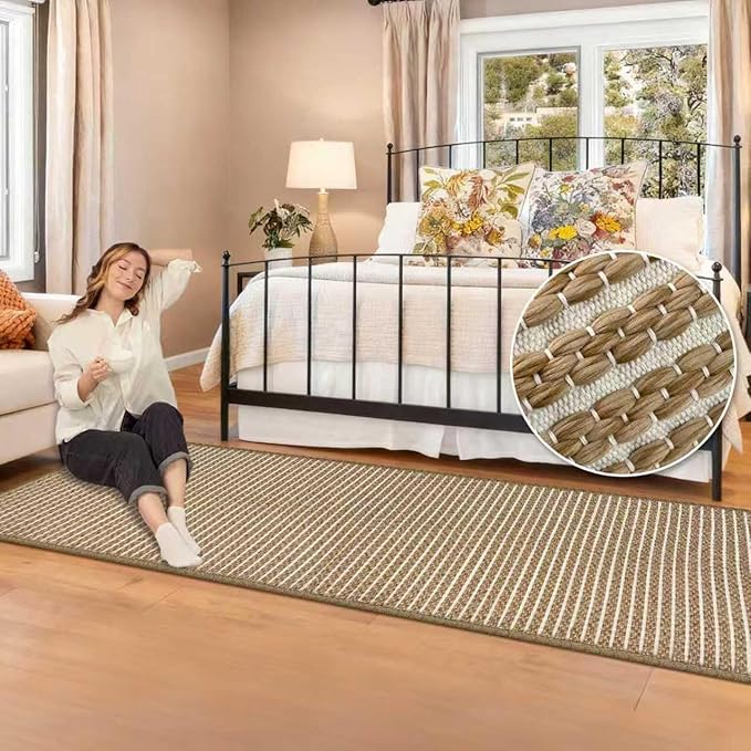 Braided Hallway Runner Rug, Super Absorbent Kitchen Mats - Image 2