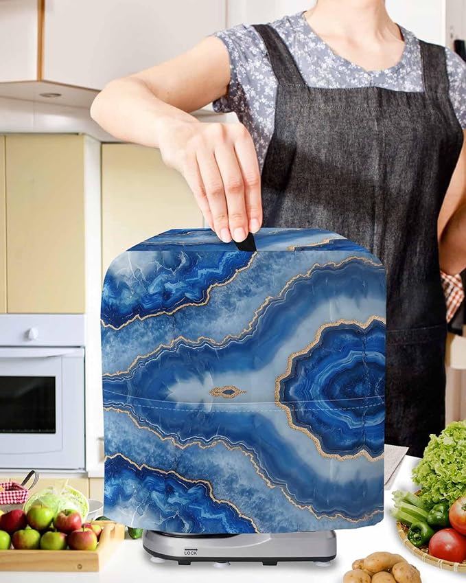 Blue Marble Stand Mixer Dust Cover - Image 2